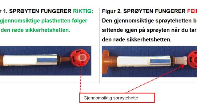 Illustrasjonsbilde til saken Sprøytehetten på BUCCOLAM kan sitte igjen